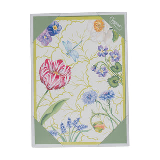 Floral Majolica Boxed Note Cards - 8 Note Cards & 8 Envelopes