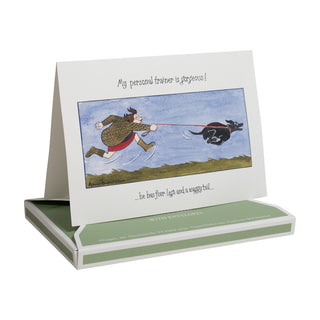 Who's Walking Who? Boxed Note Cards - 8 Note Cards & 8 Envelopes