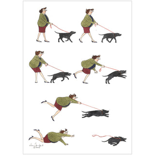 Who's Walking Who? Assorted Boxed Note Cards - includes 8 notes & envelopes