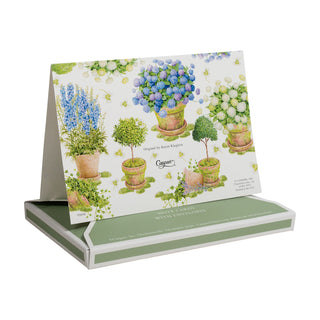 Potted Hydrangeas Thank You Notes - includes 8 cards & envelopes