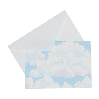 Blue Skies Thank You Notes - 8 Note Cards & 8 Envelopes