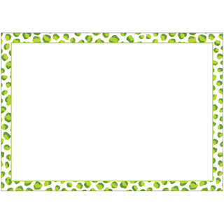 Just Spots Green Correspondence Cards - includes 12 cards & envelopes