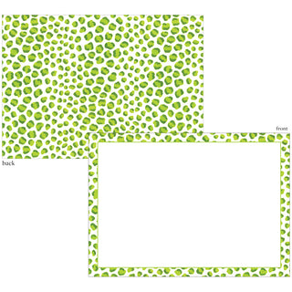 Just Spots Green Correspondence Cards - includes 12 cards & envelopes