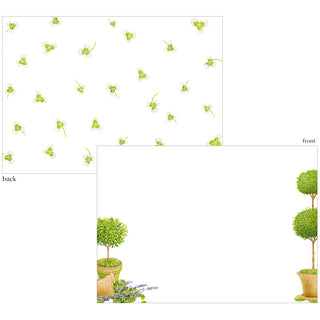Potted Topiaries Correspondence Cards - includes 12 cards & envelopes