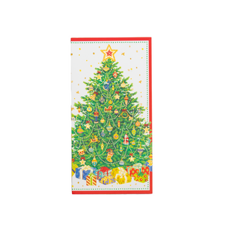 Christmas Tree Foil Money Card - Package of 4 cards with envelopes
