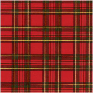 Royal Plaid Foil Roll Wrap 30 Inchx 6 Ft Foil-2 Core