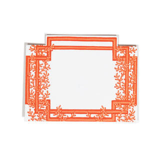 Coral And Trellis Coral Place Card 8 In Die-Cut