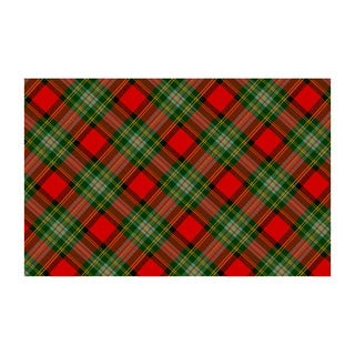 Tartan Red Foil Place Cards - includes 8 Cards
