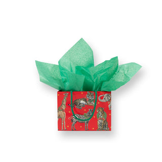 Wild Christmas Red Gift Bag Sm 7 X 3 X 5 1/4