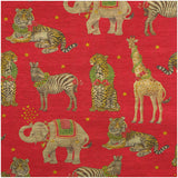 Wild Christmas Red Embossed Foil Gift Wrap - One 76.2 cm X 1.83 m Roll