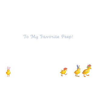 Spring Animal Parade Easter Greeting Card - 1 card with envelope