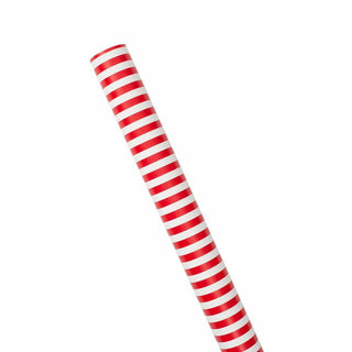 Club Stripe Red/Green Reversible Roll Wrap 30 Inch X 8Ft-2 Inch Core