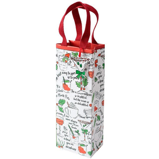 Holiday Spirits Bottle Bag 5 X 3 1/2 X 13