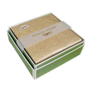 Jute Natural-Paper Linen Napkin Box Cocktail-Airlaid