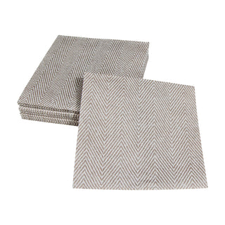 Jute Flax-Paper Linen Napkin Airlaid Cocktail-15 In