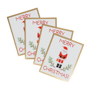 Little Santa Foil Enclosures 4 Pk Foil