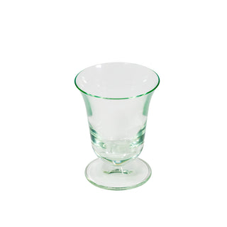 Acrylic Flared Wine Glass-Lt Green Acry Flared Wine Glass-Short 9.6 Oz