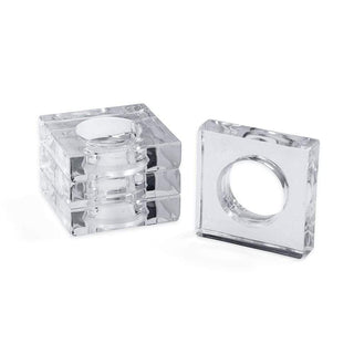 Acrylic Napkin Rings-Crystal Ttop Acrylic Napkin Ring