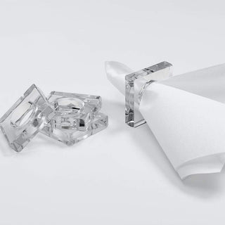 Acrylic Napkin Rings-Crystal Ttop Acrylic Napkin Ring