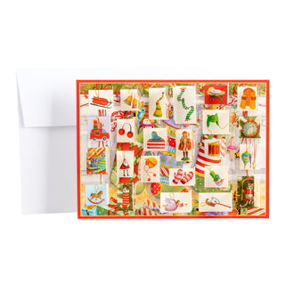 Stockings On The Mantel Advent Calendar Cards