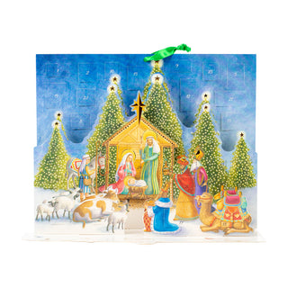 Nativity Cmas Advents 3-D/Die-Cut/Stand(App)