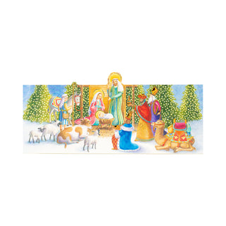 Nativity Cmas Advents 3-D/Die-Cut/Stand(App)
