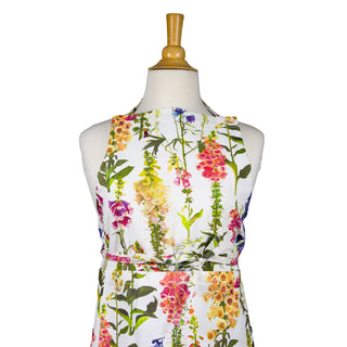 Foxgloves Fabc Fabric Apron - 34 X 30 Inches