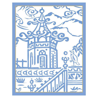 Pagoda Toile Bridge Tallies Pkg 12 In