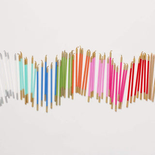 Birthday Slims-French Blue/Gold Candle Birthday Slims 16-In