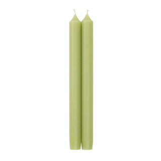 Moss Green Duet Candle Candle Crown Pairs 10 Inch