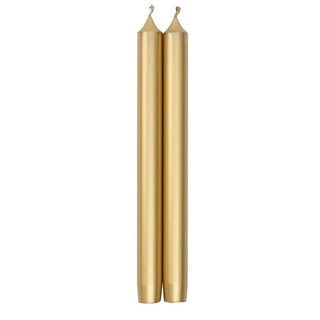 Gold Duet Crown Candles-12 Inch Candle Crown Metallic Pairs 12 Inch