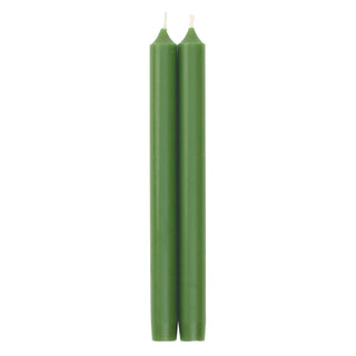 Leaf Green Duet Candle Candle Crown Pairs 10 Inch