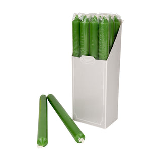 Leaf Green Duet Candle Candle Crown Pairs 10 Inch