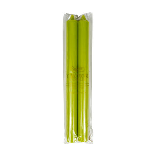 Chartreuse Duet Candle Candle Crown Pairs 10 Inch