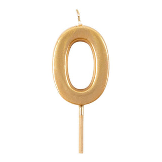 Number Candle 2-Gold Candle Birthday Number