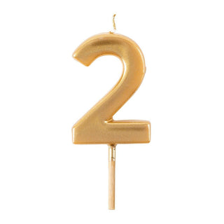 Number Candle 4-Gold Candle Birthday Number