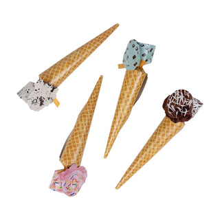 Ice Cream Cones Party Cone Crackers 10 Inch - 8 per box