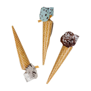 Ice Cream Cones Party Cone Crackers 10 Inch - 8 per box
