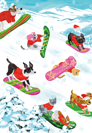 Off Leash Embellished Greeting Card