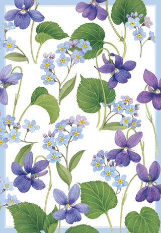 Forget Me Nots Thinking of You Greeting Card - 1 card with envelope