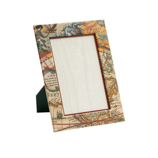 World Map Desk Contour Esl Frame - 4 X 6