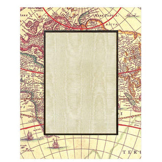 World Map Desk Contour Esl Frame - 4 X 6
