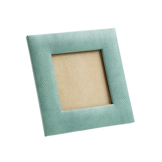Mist Snakeskin Square Frame-Holds 4 In Photo