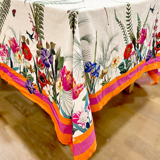 La Dolce Vita Tablecover-Fuch/Orang Fabc Cotton Tblcvr-120X60