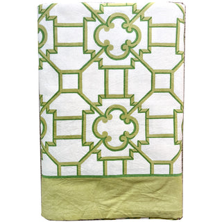Garden Trellis Tablecover-Green Fabc Cotton Tblcvr-120X60
