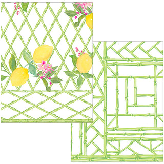 Limoncello Cotton Reversible Kantha Quilt Table Cover