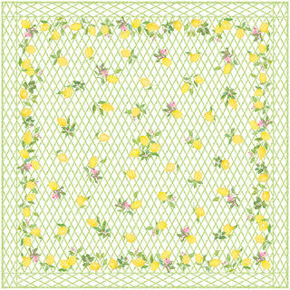 Limoncello Cotton Reversible Kantha Quilt Table Cover
