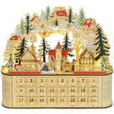 Traditional Wooden Advent Calendar - with Drawers