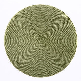 Braided Round Placemat in Grass - 1 Each