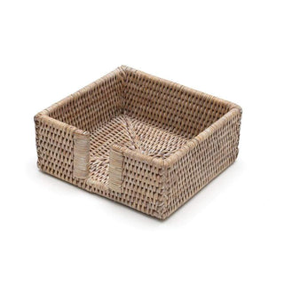 Cocktail White Rattan Holder Ttop Bleached Rattan Cocktail